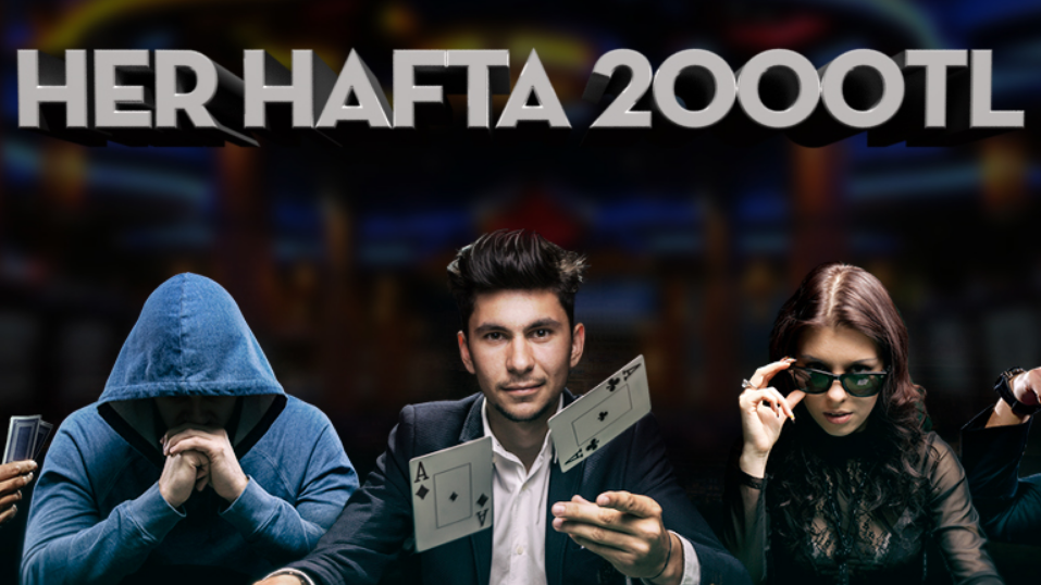 Haftalık Poker Turnuvası Hemde 2000 TL Nakit Ödüllü